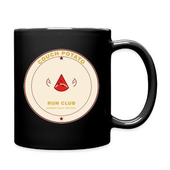 Couch Potato Run Club Badge - Full Colour Mug - black - Right