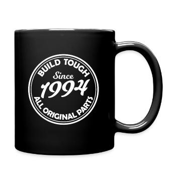 Vintage Abzeichen Seit 1994 - Tasse einfarbig - Schwarz - Rechts