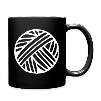 Yarn Ball Wool Gift - Full Colour Mug - black - Right
