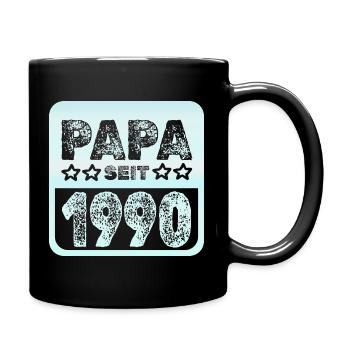 Spruch 1990 - Tasse einfarbig - Schwarz - Rechts