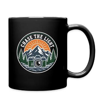 Chase The Light – Vintage Abenteuer Fotografie Bad - Tasse einfarbig - Schwarz - Rechts