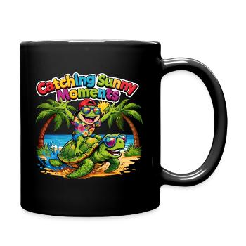 Sunny Moments - Tasse einfarbig - Schwarz - Rechts