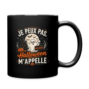 Je peux pas, Halloween m'appelle - Mug uni - noir - Droite