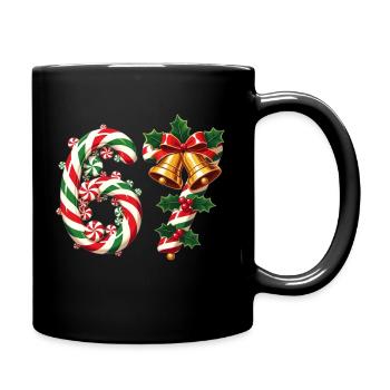 67 christmas meme - Full Colour Mug - black - Right