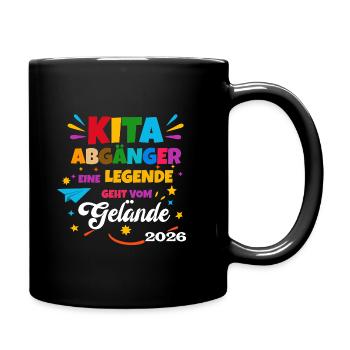 Kita Abgänger Legende  - Tasse einfarbig - Schwarz - Rechts