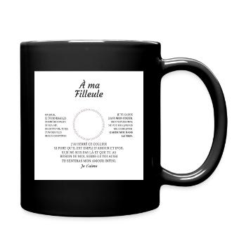 A Ma Filleule Un Jour Je Tournerai Les Derniere... - Mug uni - noir - Droite