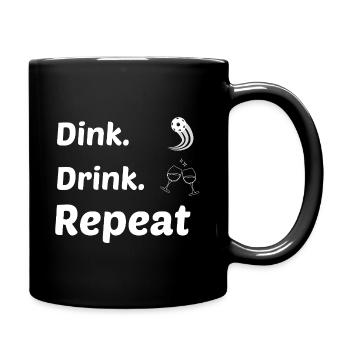 Dink drink repeat - Mug uni - noir - Droite
