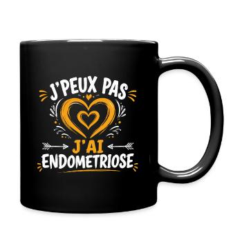T-shirt J'peux Pas J'ai Endometriose Humour - Mug uni - noir - Droite