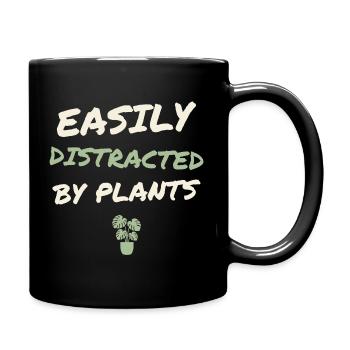 Easily Distracted By Plants - Full Colour Mug - black - Right