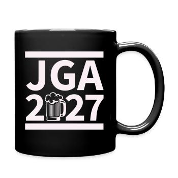 Bachelor Party 2027 Beer Celebration Design - Full Colour Mug - black - Right