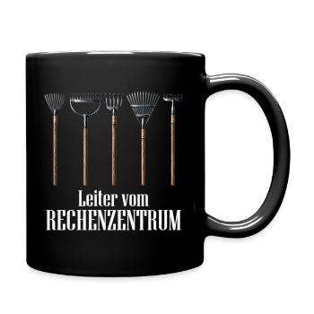 Leiter vom Rechenzentrum Gärtner - Tasse einfarbig - Schwarz - Rechts