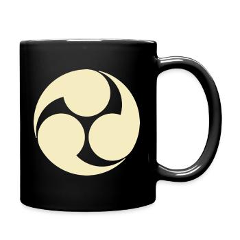 Oriental Vintage Pale Yellow Kobayakawa Japan Mon - Full Colour Mug - black - Right