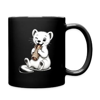 Vaelosek l ermine sausage patty - Full Colour Mug - black - Right