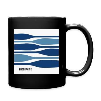 Endorphine – Minimalistisches Paddel Poster - Tasse einfarbig - Schwarz - Rechts