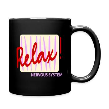 Nervous System Relax - Full Colour Mug - black - Right