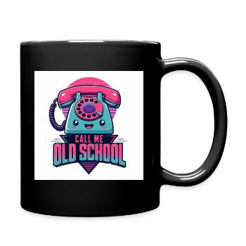 Call Me Old School - Full Colour Mug - black - Right