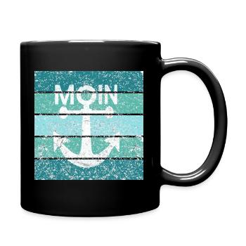 Moin Anker Retro - Full Colour Mug - black - Right