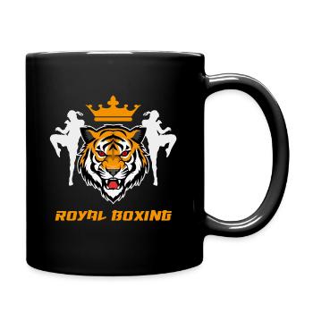 Boxing Muay Thai Tiger Fighter - Full Colour Mug - black - Right