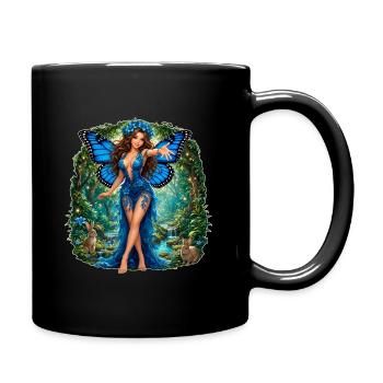 Blue rusalka - Full Colour Mug - black - Right