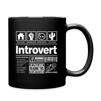 Introvert Funny Homebody Personal Space - Full Colour Mug - black - Right