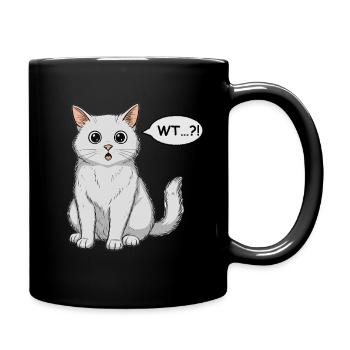 Chat Wondered Comic - Mug uni - noir - Droite