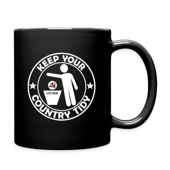 No garbage for communism - Full Colour Mug - black - Right