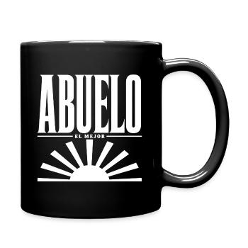 Abuelo – El Mejor – Spanisches Opa Design Art - Tasse einfarbig - Schwarz - Rechts
