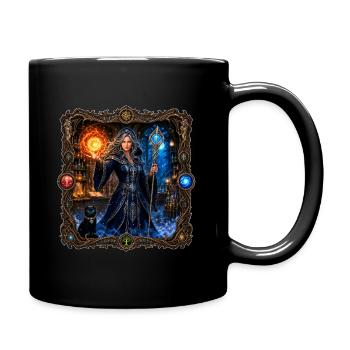 sorcière - Mug uni - noir - Droite