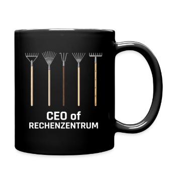 Rechenzentrum Garden Rake Gardener Gardening IT - Tasse einfarbig - Schwarz - Rechts