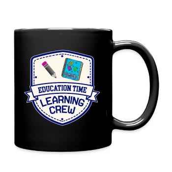 Ausbildungszeit | Learning Crew Shirt - Tasse einfarbig - Schwarz - Rechts