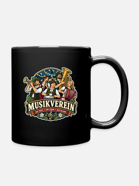 Musikverein – Ein Takt ein Team ein Klang - Tasse einfarbig - Schwarz