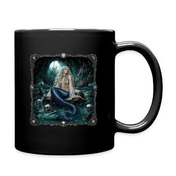 Meerjungfrau – Der Albtraum der Seeleute - Tasse einfarbig - Schwarz - Rechts