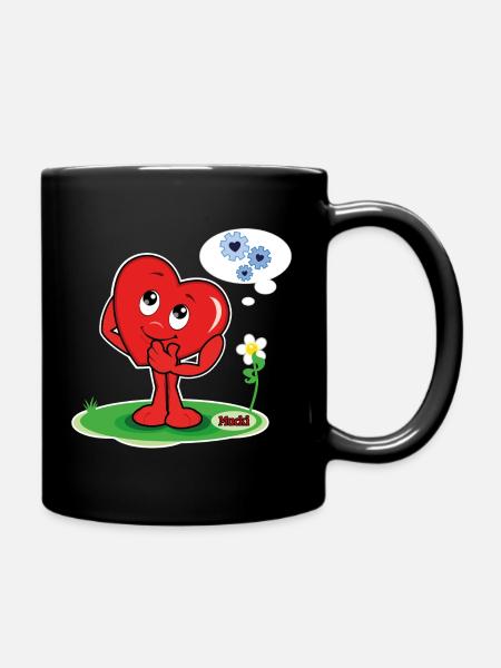 Mucki Schlaukopf - Tasse einfarbig - Schwarz