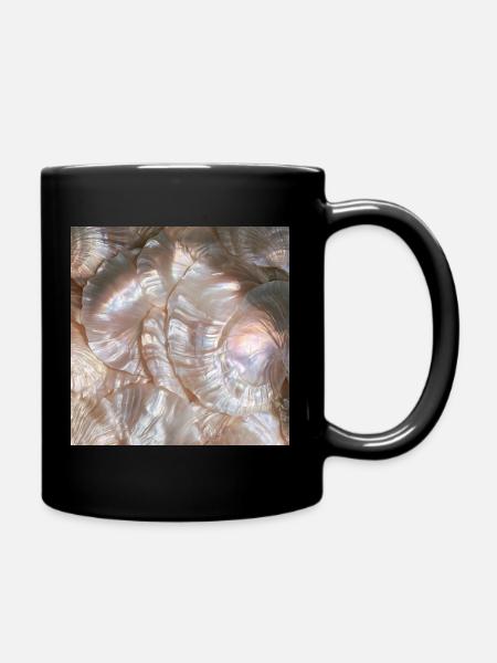 Abstrakte perlmuttartige Perle - Tasse einfarbig - Schwarz