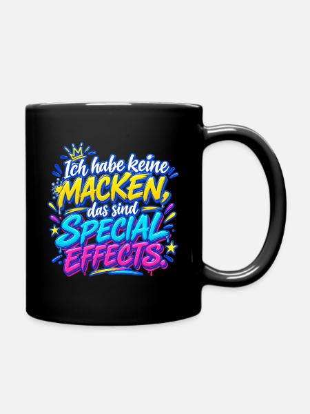 Special Effects: Mackenfrei - Tasse einfarbig - Schwarz