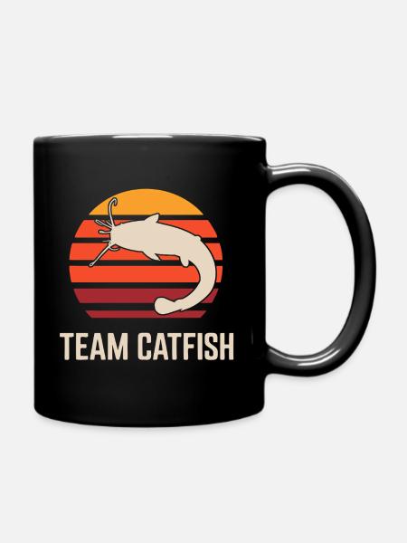 Wels Angeln - Tasse einfarbig - Schwarz