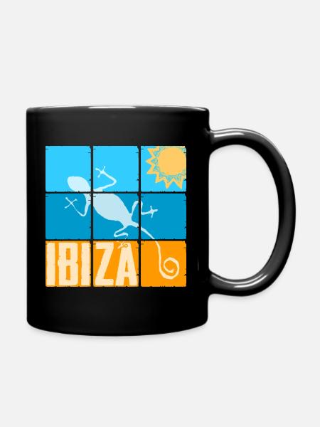 Ibiza Strand Vibes - Tasse einfarbig - Schwarz