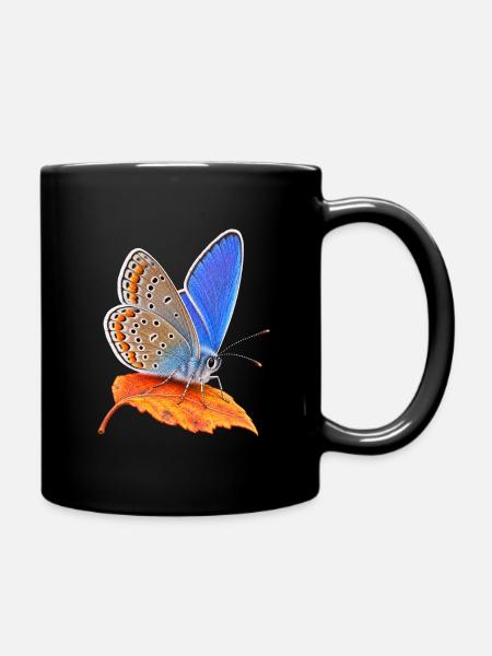 Schmetterling Hauhechel Blaeuling - Tasse einfarbig - Schwarz