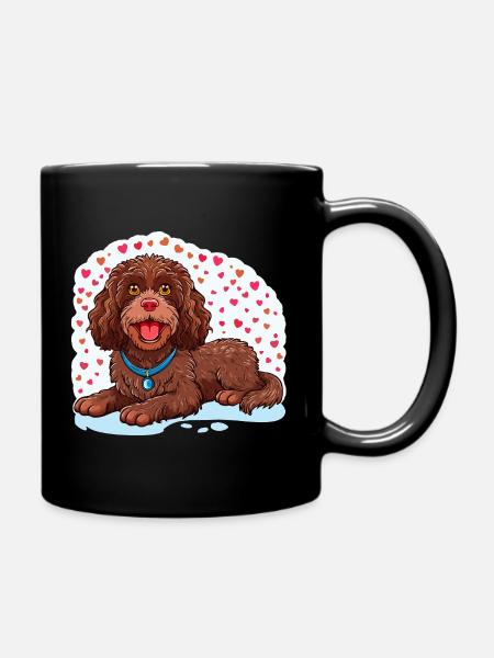 American Water Spaniel - Tasse einfarbig - Schwarz