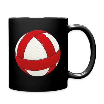 Radball Cycleball - Tasse einfarbig - Schwarz - Rechts