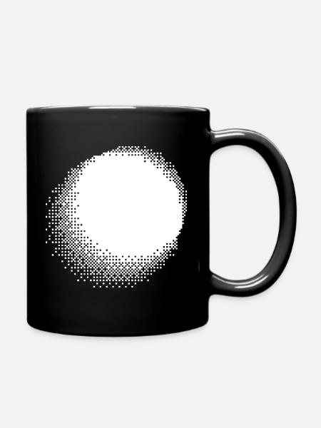 Nebel des Halbtonkreises - Tasse einfarbig - Schwarz