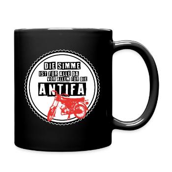 Die Simme ist für alle da (dunkel) - Tasse einfarbig - Schwarz - Rechts