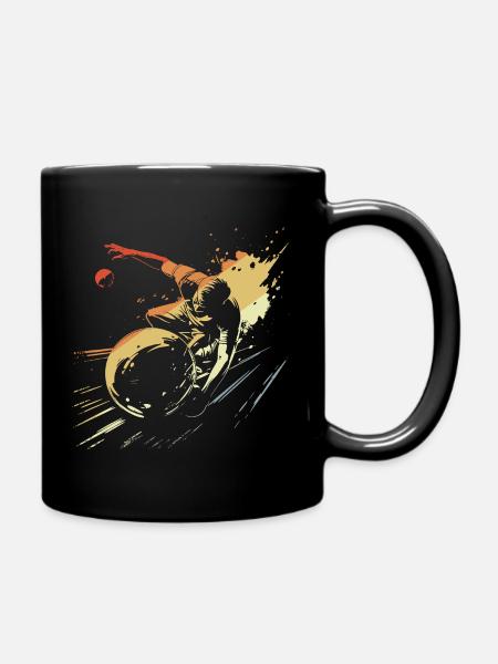 Bowler Skizze Retro Look - Tasse einfarbig - Schwarz