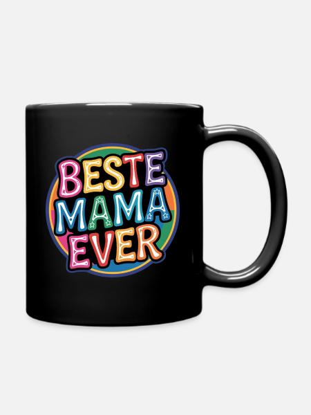 Beste Mama - Tasse einfarbig - Schwarz
