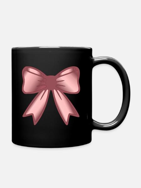 Haarschleife Schleife - Tasse einfarbig - Schwarz