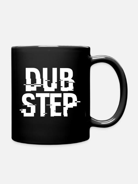 Dubstep-Glitch-Typografie - Tasse einfarbig - Schwarz