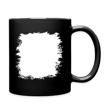 Grunge Textur Hintergrund (Used Look) - Tasse einfarbig - Schwarz - Rechts
