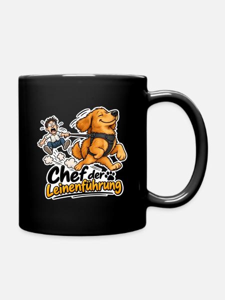 Chef der Leinenführung - Tasse einfarbig - Schwarz