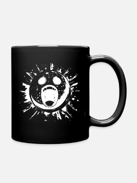 Bowlingkugel Halloween - Tasse einfarbig - Schwarz