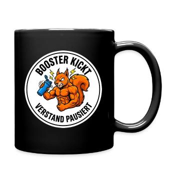 Booster kickt Verstand pausiert Workout Gym - Tasse einfarbig - Schwarz - Rechts